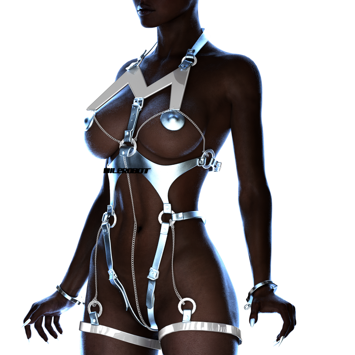 Боді MAIA silver