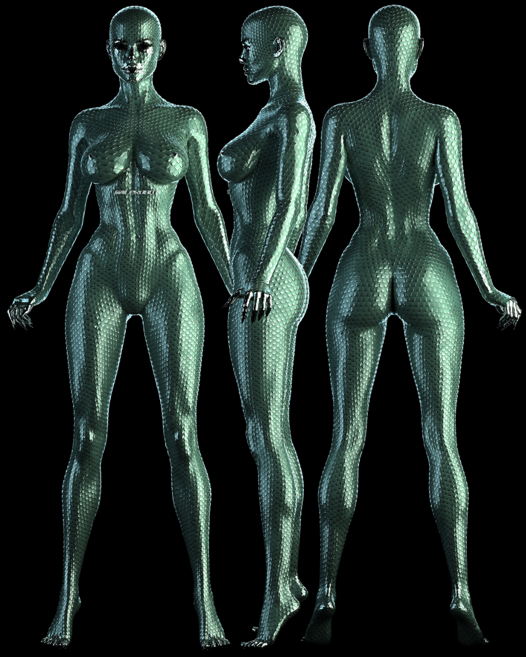GREEN REPTILE full-body